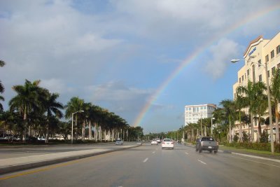Rainbow on the way to work