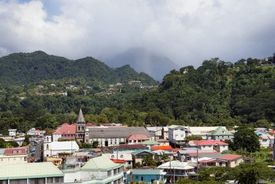 Dense rainforest and volcanoes abound