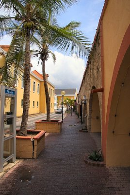 Curacao fortifications and sidewalk