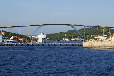 Queen Julianna bridge over harbor