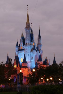 Castle lights changing