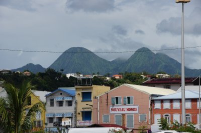 Fort-de-France, Martinique and stunning backdrop