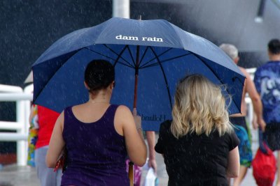 Dam rain in Tortola