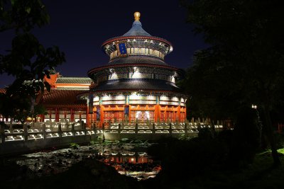 China temple reflecting