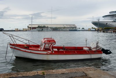 Boat in Orenjestad, Aruba