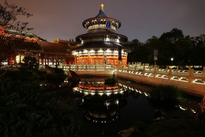 China temple reflection