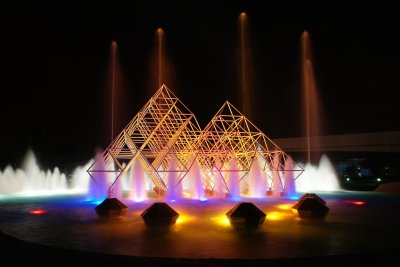 Imagination jumping fountains