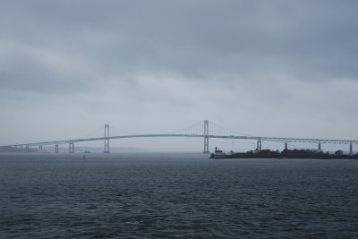 Rainy departure from Newport