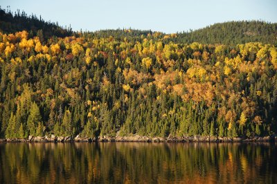 Saguenay river color changing