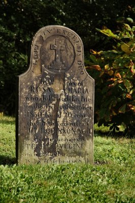 Gravestone in St. Patrick's cemetery