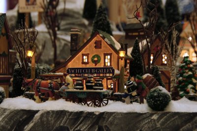 Yacht Club miniature Christmas village