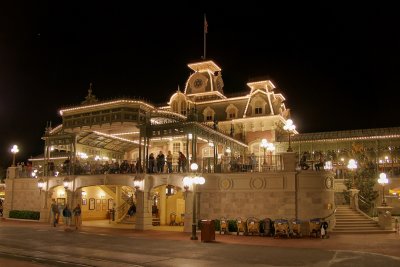 Main Street Station at night