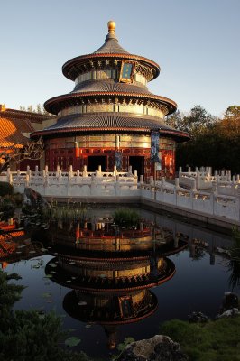 China temple reflection