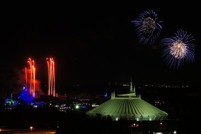 Magic Kingdom fireworks from BLT roof
