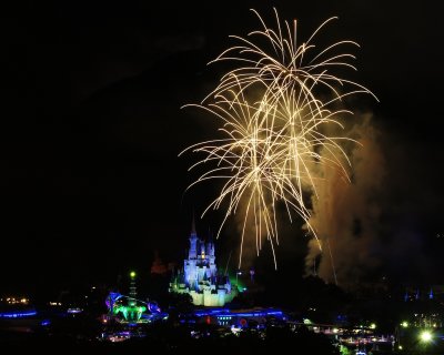 Magic Kingdom fireworks from BLT roof