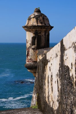 El Morro garita and the sea
