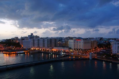 Old San Juan at dusk