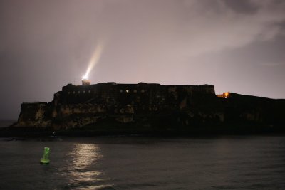 El Morro and glow of Old San Juan