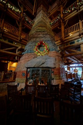 Wilderness Lodge fireplace