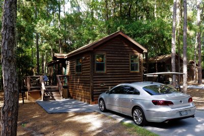 Fort Wilderness cabin and my car