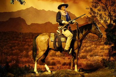 John Wayne on his horse