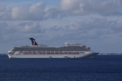 Carnival ship at Georgetown, Grand Cayman