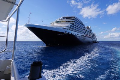 Eurodam from the Half Moon Cay tender