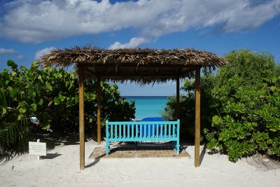 Beautiful bench view, Half Moon Cay