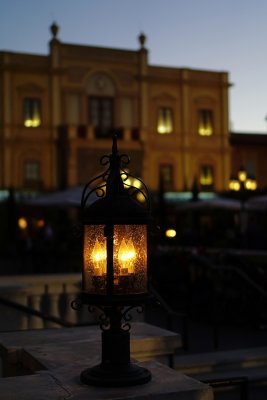 Italy lamp at dusk