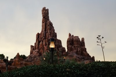 Big Thunder Mountain and a lamp