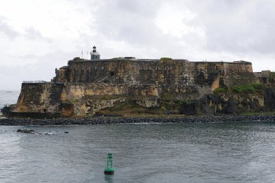 El Morro guarding San Juan harbor