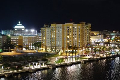 San Juan casino and city at night