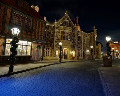 UK Street at night