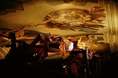 Sistine Chapel being painted