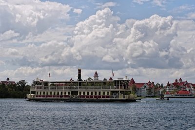 Ferry crossing in front of Grand Floridian