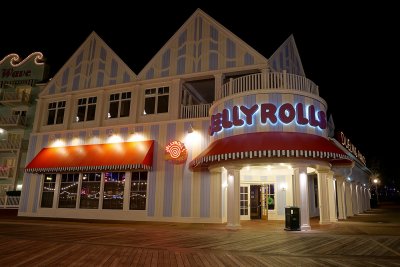 Jellyroll's club on the Boardwalk, night