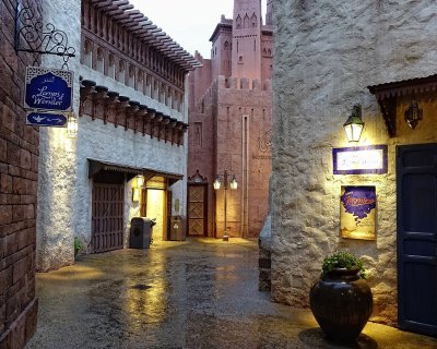 Morocco rainy early evening