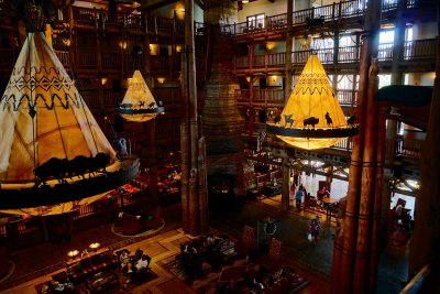 Wilderness Lodge lobby from above