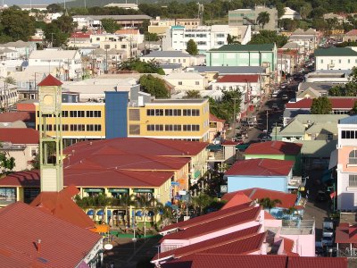 Shopping streets in St. John, Antigua