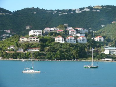 the boats in St. Thomas harbor