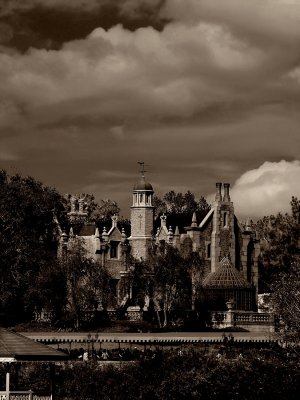 The Haunted Mansion with haunted treatment