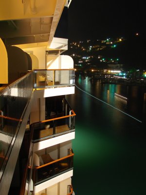 Night view from my veranda at Tortola