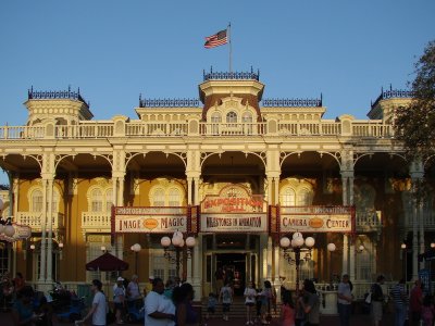 Exposition Hall at sunset