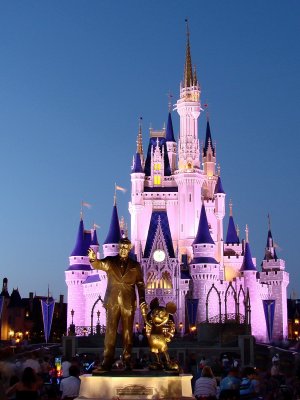 Partners and Castle at night