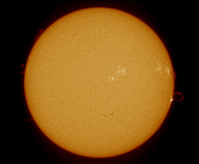 Solar Disc Colour 10 September 2017