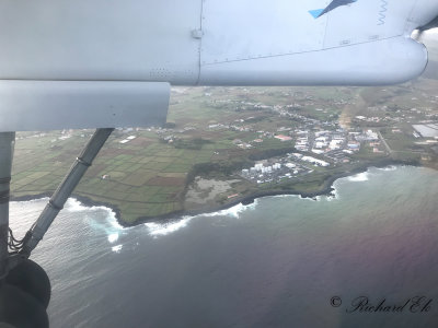 Cabo da Praia, from airplane