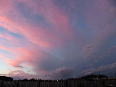 Sunset from our backyard