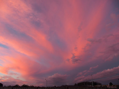 Sunset from our backyard