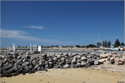 Near the boat ramp