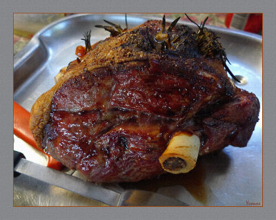 Roasted half-a-leg-of-Lamb, by Dick